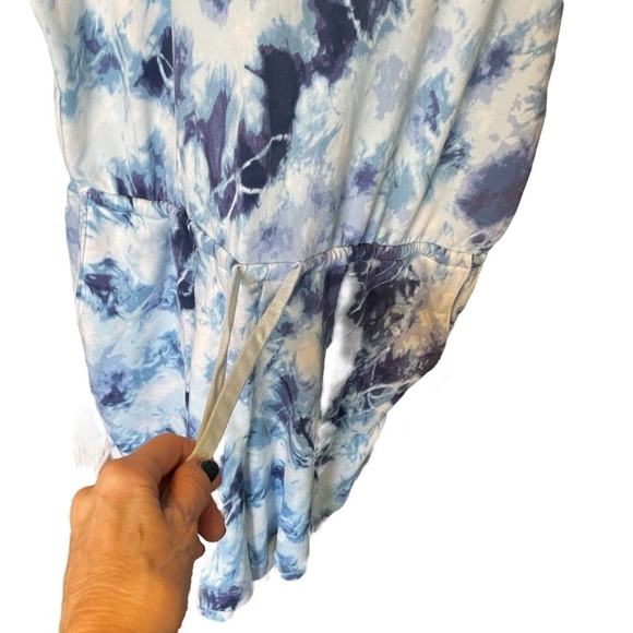 Old Navy Blue/White Tie Dye Terry Cloth Romper-Size XL NWOT - Picture 3 of 11
